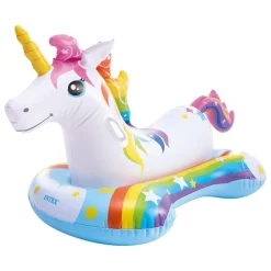 INTEX - Licorne rainbow à chevaucher