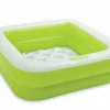 INTEX - Piscine gonflable carrée verte