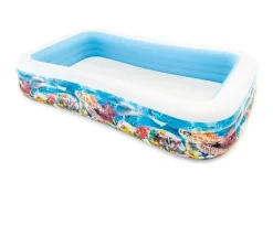 INTEX - Piscine rectangulaire family 305x183cm bleu
