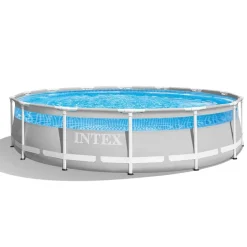 INTEX - Piscine tubulaire prism avec fenêtre