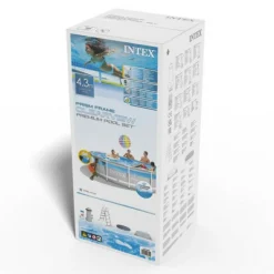 INTEX - Piscine tubulaire prism avec fenêtre