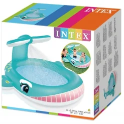 INTEX - Piscinette fontaine baleine