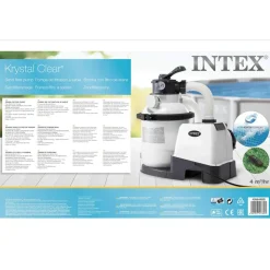 INTEX - Pompe de filtration à sable krystal clear 26644gs 4,5 m³/h