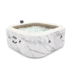 INTEX - Spa gonflable carrée bi-zone calacatta 4 places