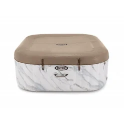 INTEX - Spa gonflable carrée bi-zone calacatta 4 places