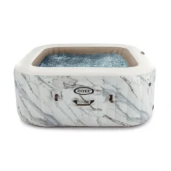 INTEX - Spa gonflable carrée bi-zone calacatta 4 places