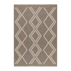 JARDINDECO - Tapis intérieur extérieur aspect jute marron tijuana 9048 170 x 120 cm