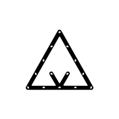 JARDINDECO - Triangle de positionnement multi-combinaisons pour billes de 57mm (lot de 6)