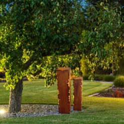 JARDINEX - Colonne décorative métal rouillé h.100 cm - rouille 100 cm