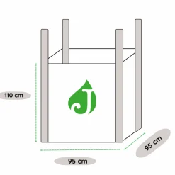 JARDINEX - Galet marbre blanc 40/60 mm- big bag 1t (10 m²) - blanc