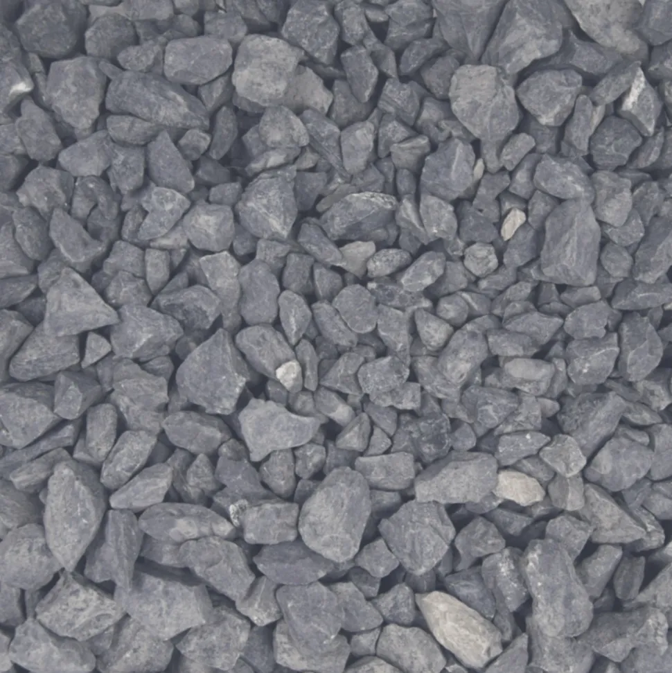 JARDINEX - Gravier concassé calcaire noir 6/14 mm - big bag 1t (16 m²) - noir