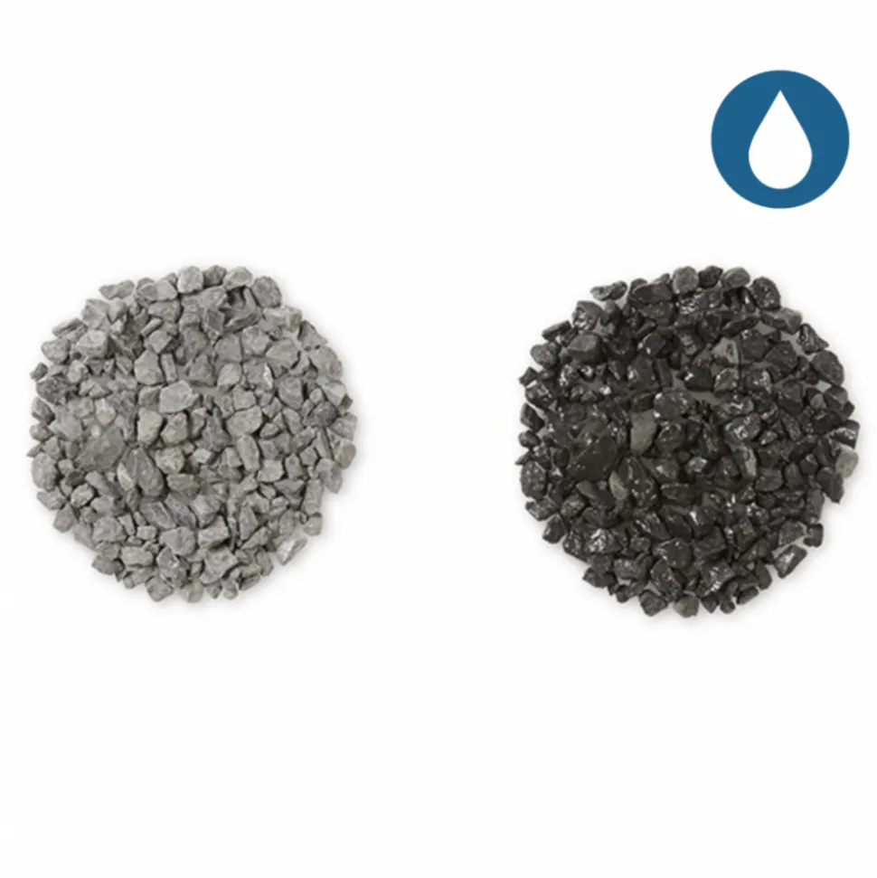 JARDINEX - Gravier concassé calcaire noir 6/14 mm - big bag 1t (16 m²) - noir