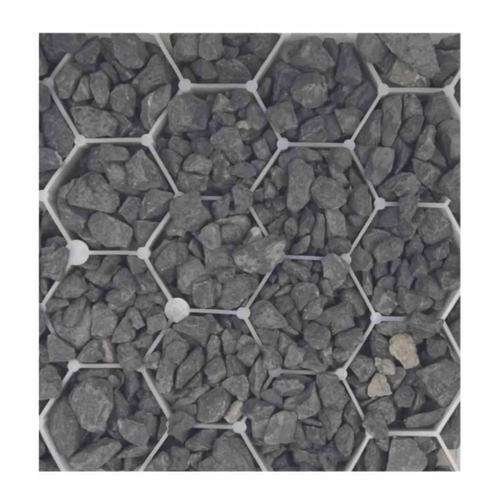 JARDINEX - Gravier concassé calcaire noir 6/14 mm - big bag 1t (16 m²) - noir