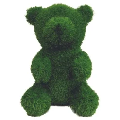 JARDINEX - Peluche de jardin ours en gazon synthétique - vert 35 cm