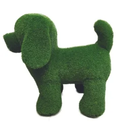 JARDINEX - Peluche de jardin chien en gazon synthétique - vert 50 cm