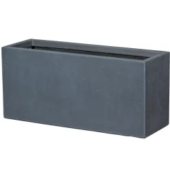 Jardinière Bac Kati anthracite - L.94,5xH.43cm