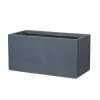 Jardinière Bac Kati anthracite - L.80xH.37cm