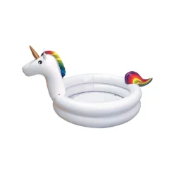 JET LAG - Piscinette gonflable licorne 130 cm
