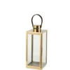 JOLIPA - Lanterne carree metal/verre or