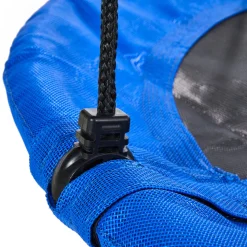KANGUI - Balançoire ronde nid d'oiseau rond ø100cm - bleu - charge 150kg maxi