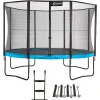 KANGUI - Trampoline de jardin rond 430 cm + filet de sécurité + échelle + kit ancrage | p
