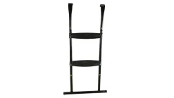 KANGUI - Trampoline de jardin 426 cm + filet de sécurité + échelle jumpi taupe/vert 430