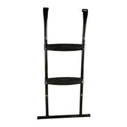 KANGUI - Trampoline de jardin 305 cm + filet de sécurité + échelle jumpi vert/noir 300