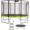 KANGUI - Trampoline de jardin 365 cm + filet de sécurité + échelle + bâche de protection