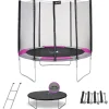 KANGUI - Trampoline rond ø250cm avec filet, échelle, bâche et kit ancrage- ralli 250