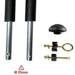 KANGUI - Un poteau de filet de sécurité ø25mm pour trampolines de jardin toutes marques a