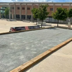 KING MATERIAUX - Kit finition terrain de pétanque gris 30m²