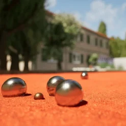 KING MATERIAUX - Kit finition terrain de pétanque rouge 30m²