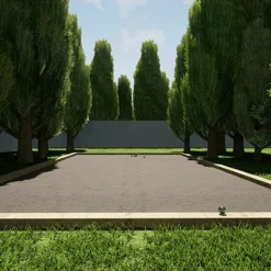 KING MATERIAUX - Kit finition terrain de pétanque gris 50m²