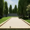 KING MATERIAUX - Kit terrain de pétanque jaune 30m²