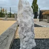 KING MATERIAUX - Mini monolithe blanc noir et violet