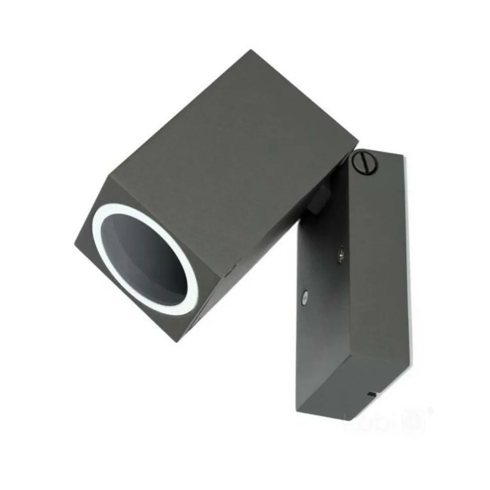 KOBI - Applique murale orientable extérieur anthracite 165mm design pour ampoule gu10
