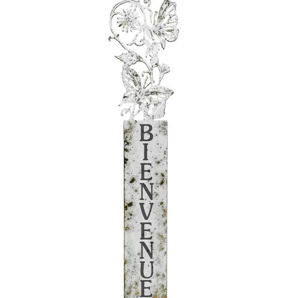 LA GRANDE PRAIRIE - Ecriteau bienvenue papillon 6x40cm