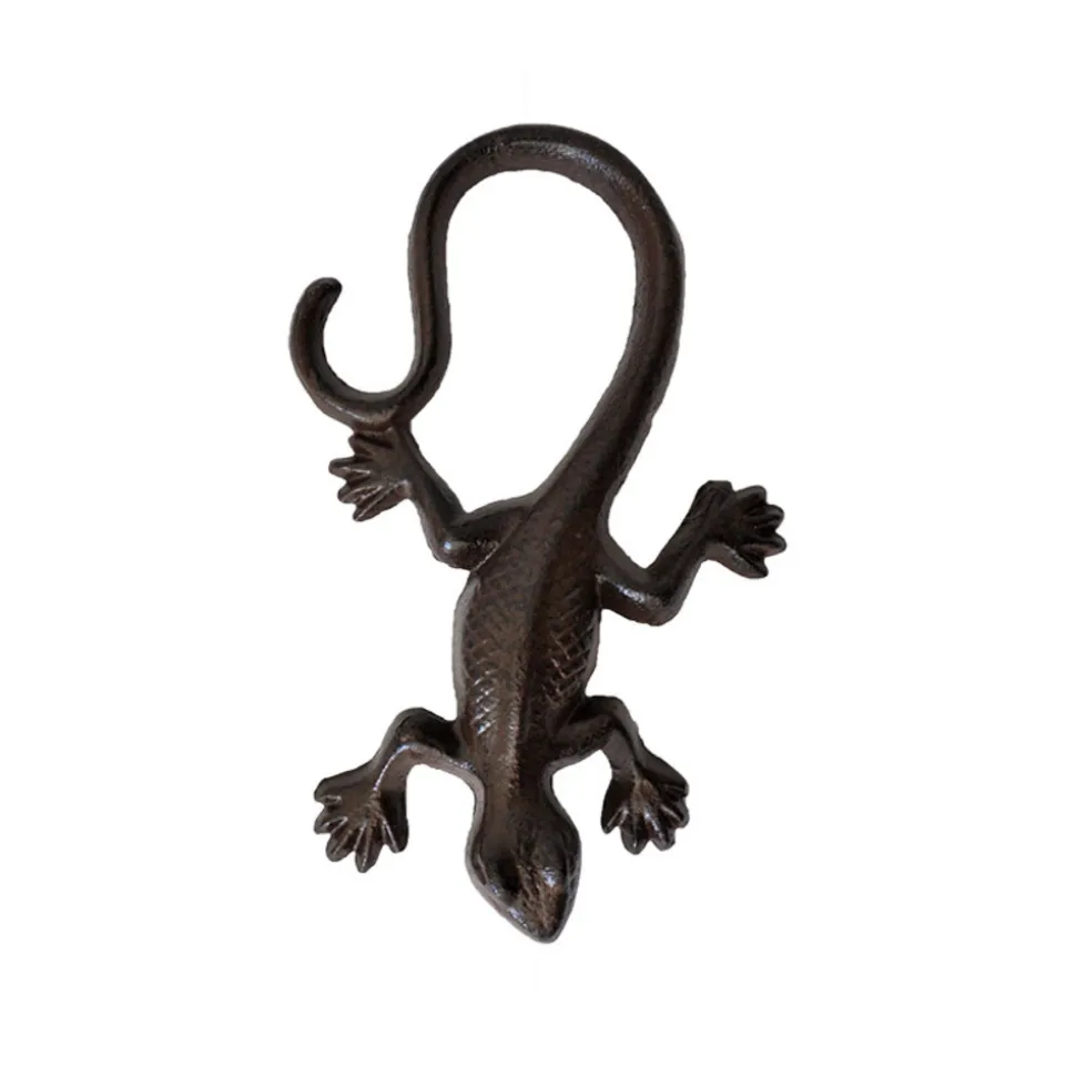 LA GRANDE PRAIRIE - Grande salamandre déco fonte 8x3x16cm