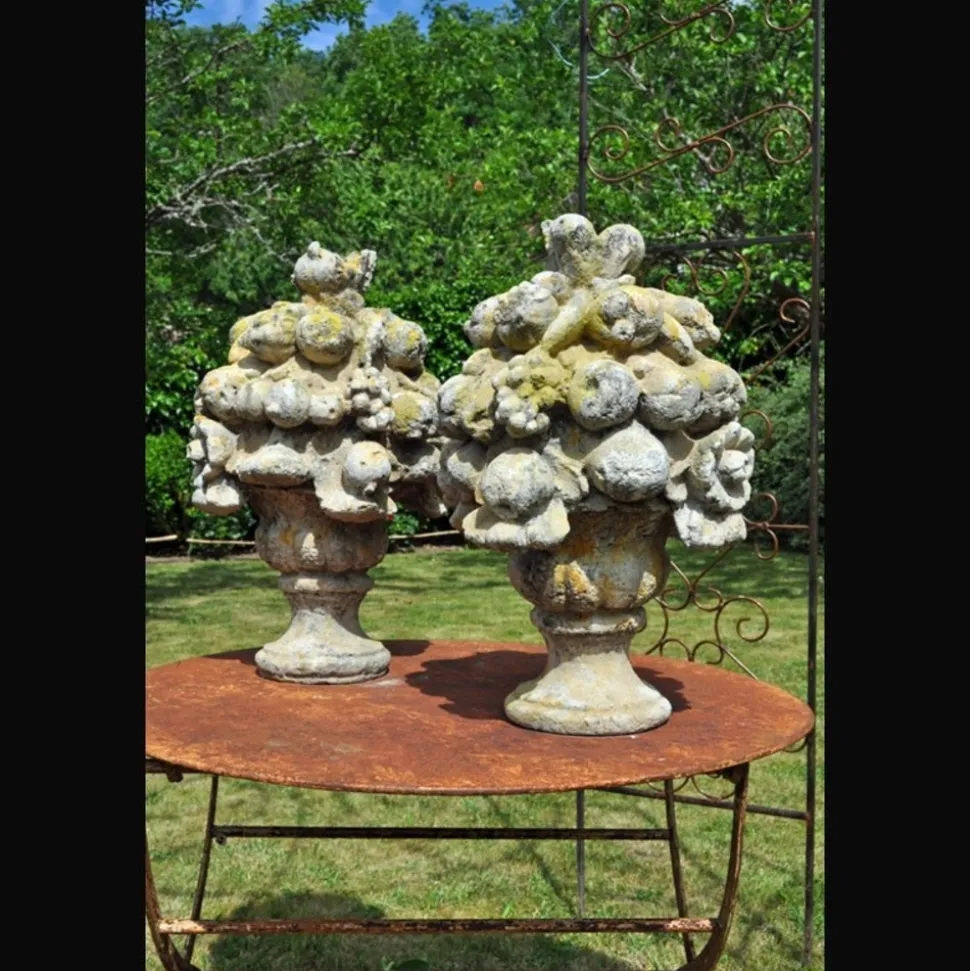 LA GRANDE PRAIRIE - Paire de bouquets fleuris perla 58x35x21cm