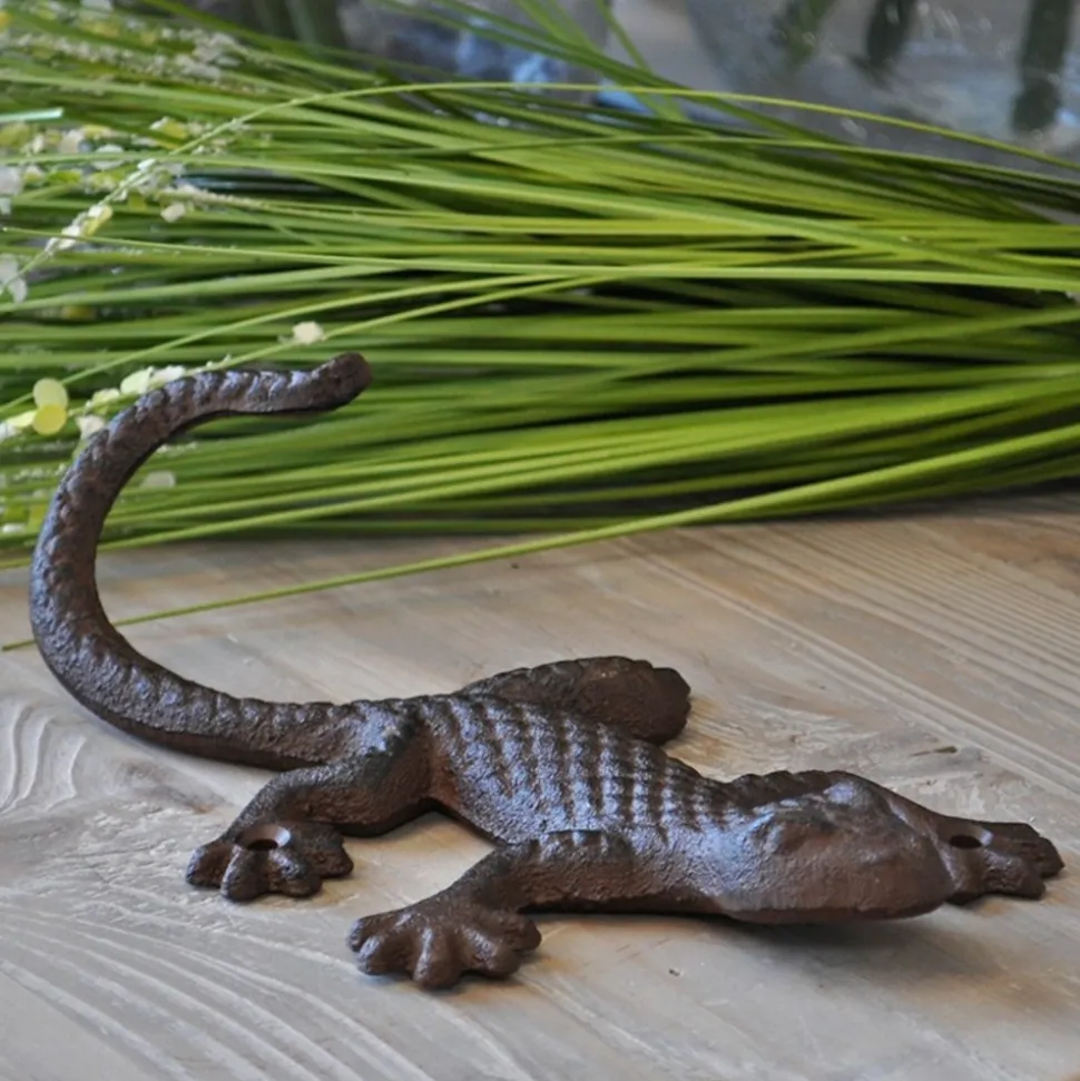 LA GRANDE PRAIRIE - Salamandre fonte marron 6x13x23cm