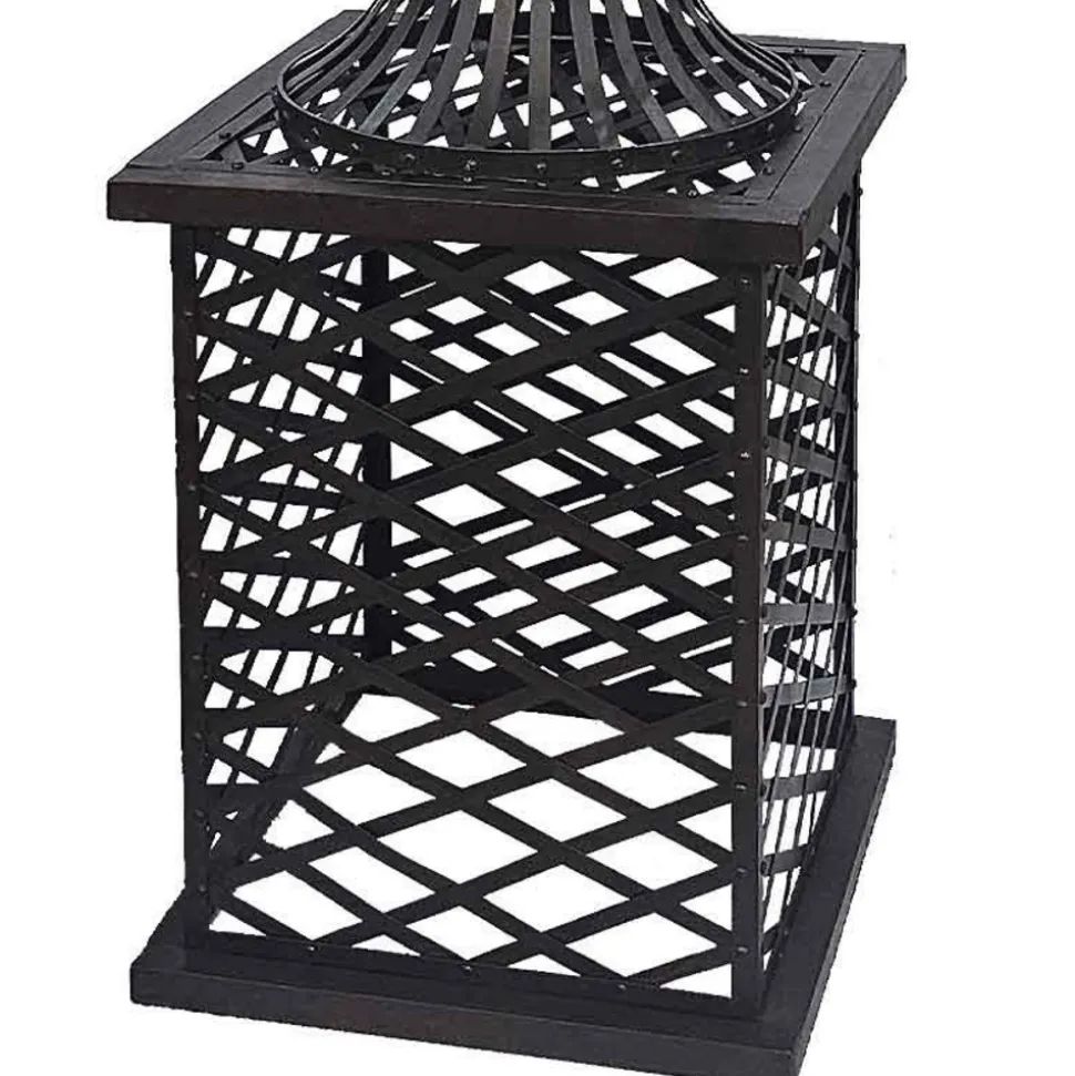 LA GRANDE PRAIRIE - Support plante géant noir 90x90x202cm
