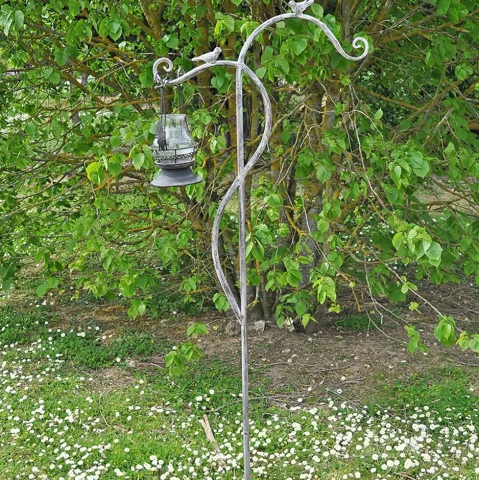 LA GRANDE PRAIRIE - Tuteur double potence patiné 44x07x185 cm