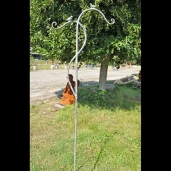 LA GRANDE PRAIRIE - Tuteur double potence patiné 44x07x185 cm