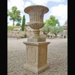 LA GRANDE PRAIRIE - Vase jardin médicis pierre reconstituée 75cm