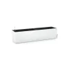 LECHUZA - Jardinière balconera color en plastique blanc - 79x19x19 cm