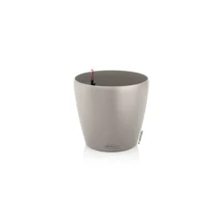 LECHUZA - Pot Classico Color, coloris brun sable - D.15xH.14cm