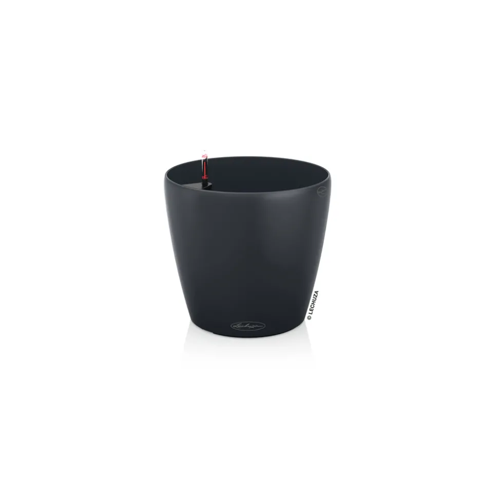 LECHUZA - Pot Classico Color, coloris gris ardoise - D.15xH.14cm