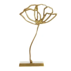 LIGHT AND LIVING - Décoration rose bronze métal 28x9x45cm