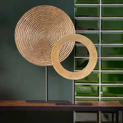 LIGHT AND LIVING - Décoration rawas métal bronze noir 35x10x56cm