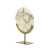 LIGHT AND LIVING - Statuette décorative marbre métal bronze 25x10x35cm